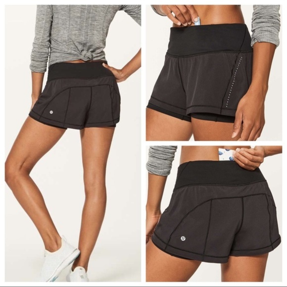 lululemon athletica Pants - Lululemon Break Free Black Shorts